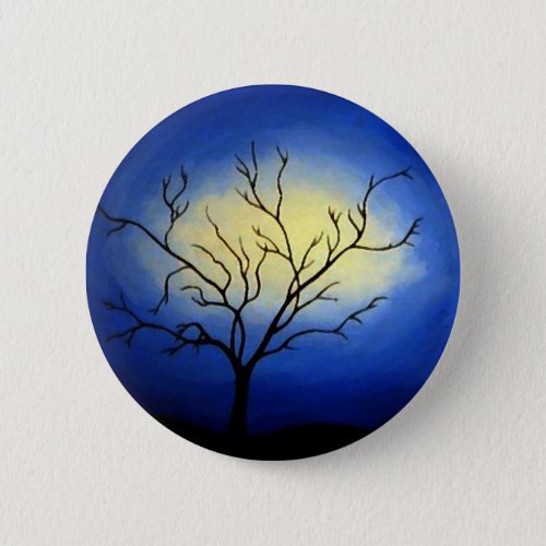 Abstract Tree _ Modern Art Button