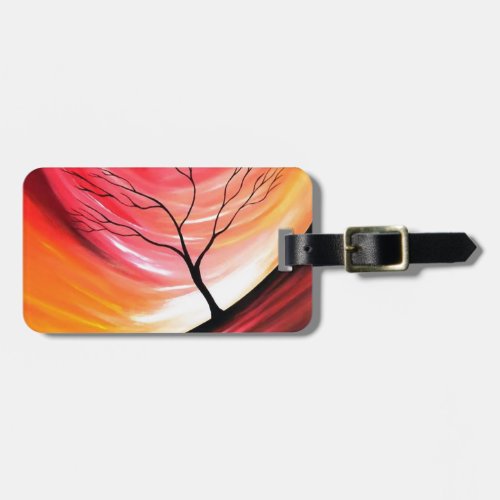 Abstract Tree _ Modern Art Luggage Tag