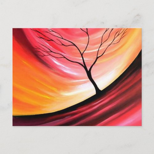 Abstract Tree _ Modern Art Postcard