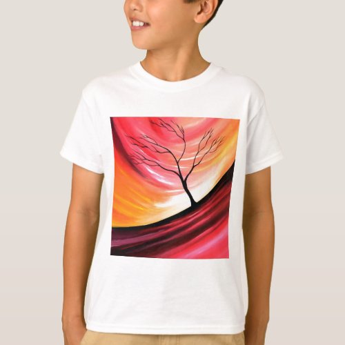 Abstract Tree _ Modern Art T_Shirt