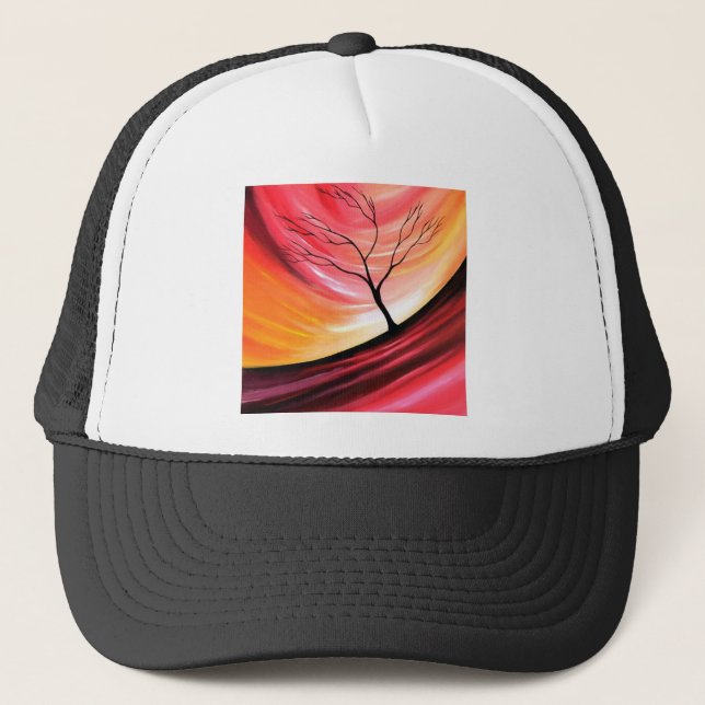 Abstract Tree - Modern Art Trucker Hat (Front)