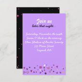 ABSTRACT TREE OF LIFE Bat Mitzvah Party Card (Front/Back)
