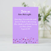 ABSTRACT TREE OF LIFE Bat Mitzvah Party Card (Standing Front)