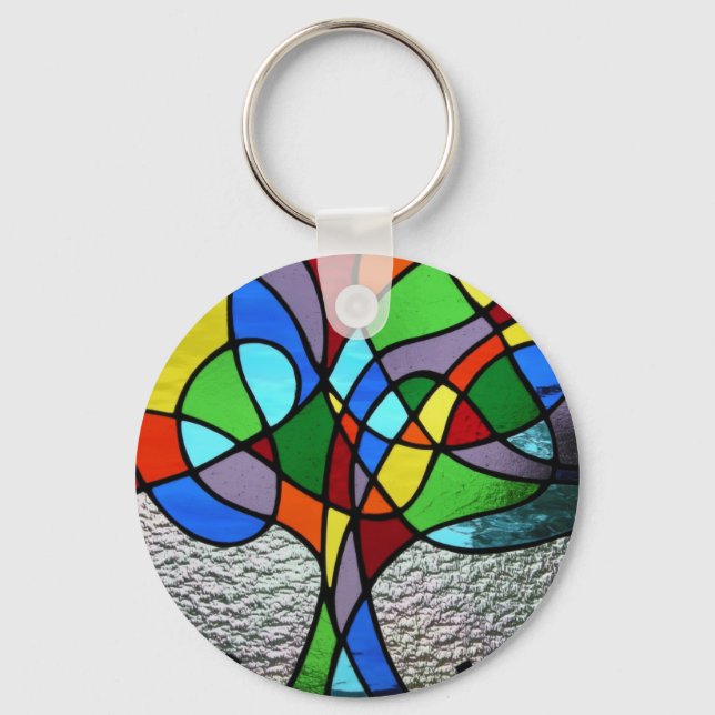 Abstract Tree of Life Keyring (Front)