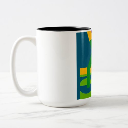 Abstract Trees and Mid Sunny Day Two_Tone Coffee Mug