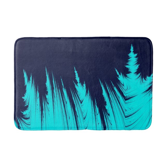 ABSTRACT TREES BATHROOM MAT (Front)