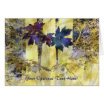 Abstract Trees &amp; Leaves Custom Card at Zazzle