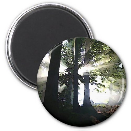 Abstract Trees Magnet