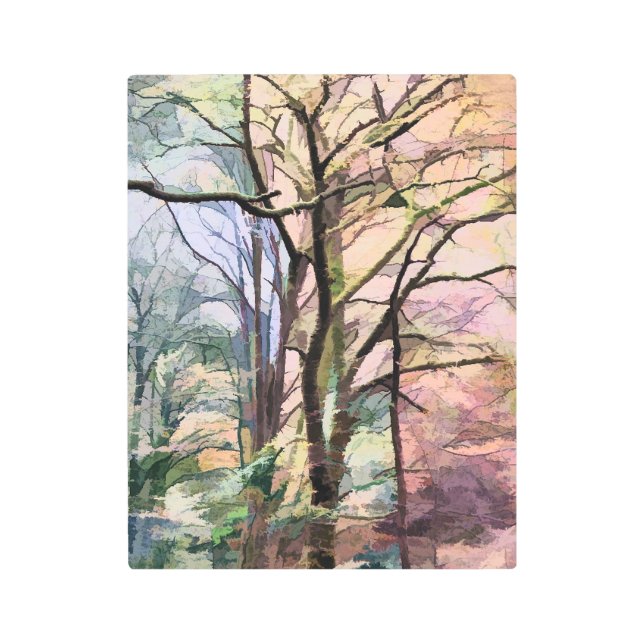 ABSTRACT TREES METAL PRINT (Front)