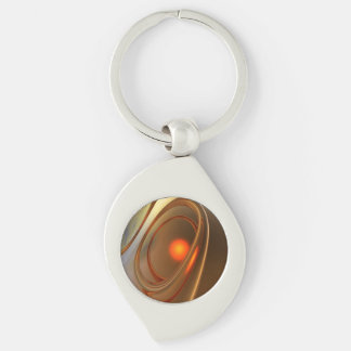 Abstract trendy and elegant 3d Design Keychain
