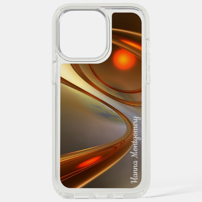 Abstract trendy and elegant 3d Design Speck iPhone Case (Front)