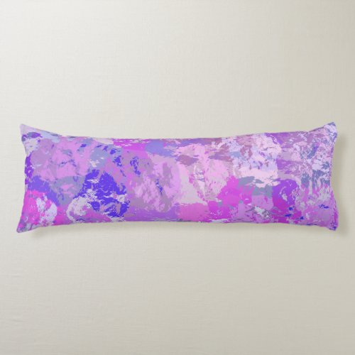 Abstract Trendy Camo Pink Purple Blue Body Pillow