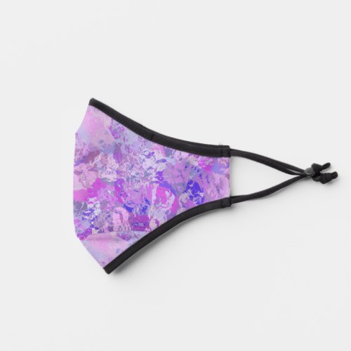 Abstract Trendy Camo Pink Purple Blue Premium Face Mask