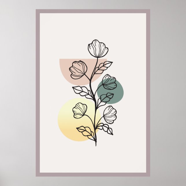 Abstract trendy design  poster (Front)