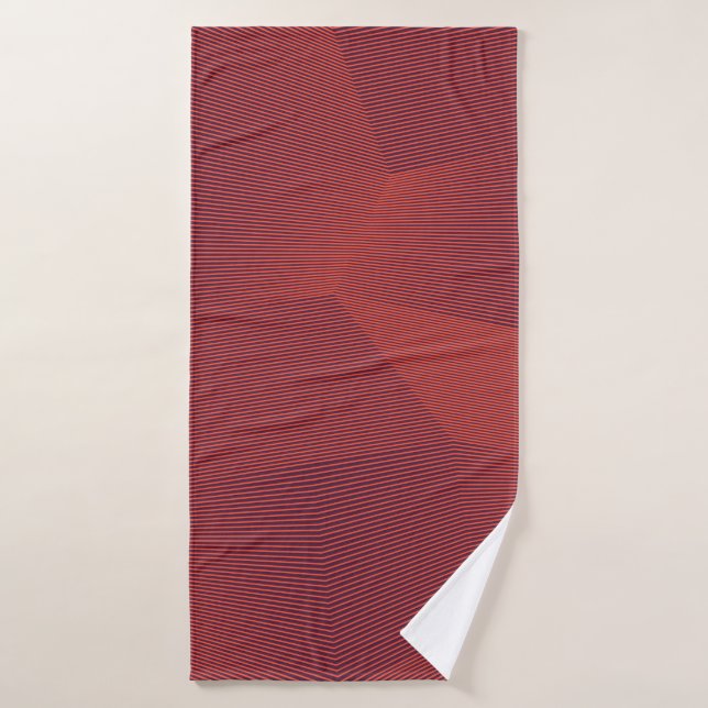 Abstract, trendy, modern geometric graphic art bath towel (Bath Towel)