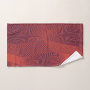 Abstract, trendy, modern geometric graphic art hand towel 