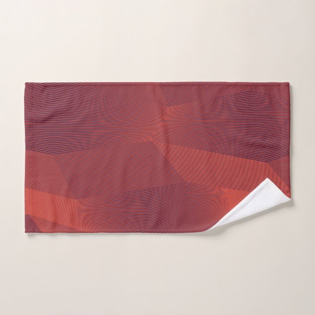 Abstract, trendy, modern geometric graphic art hand towel  (Hand Towel)