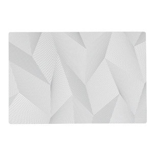 Abstract, trendy, modern, simple line pattern placemat