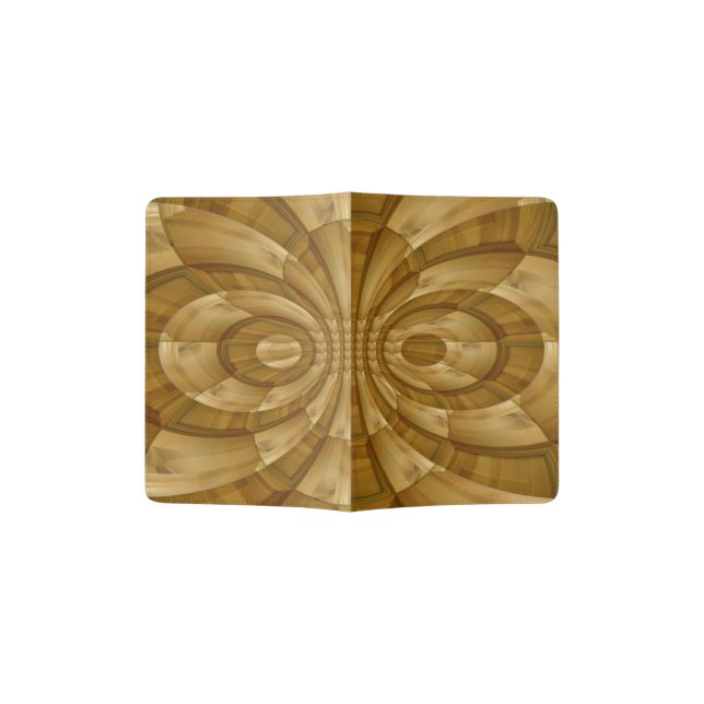 Abstract trendy pattern passport holder (Opened)
