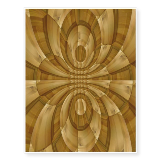 Abstract trendy pattern temporary tattoos (Front)