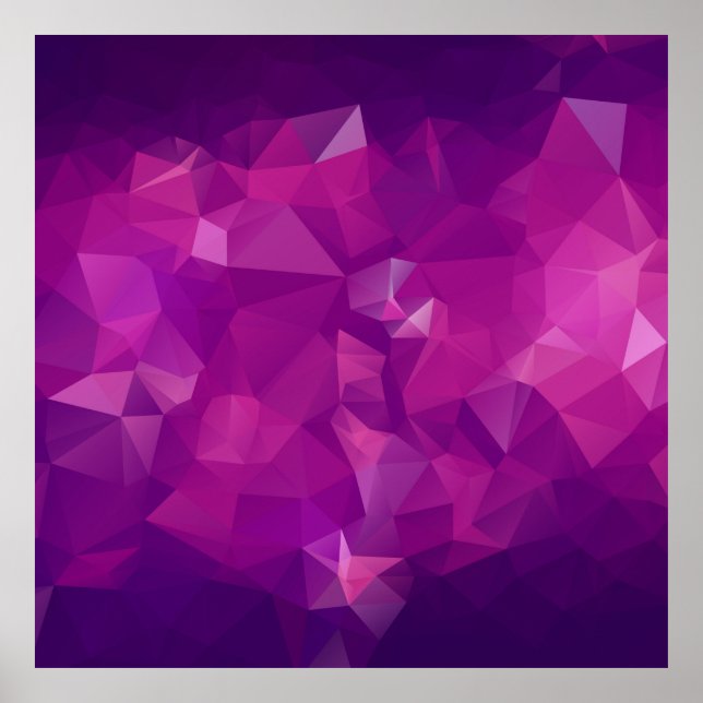 Abstract triangle violet texture backgroundbackgro poster (Front)