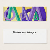 Abstract Triangles Bookmark (Front & Back)