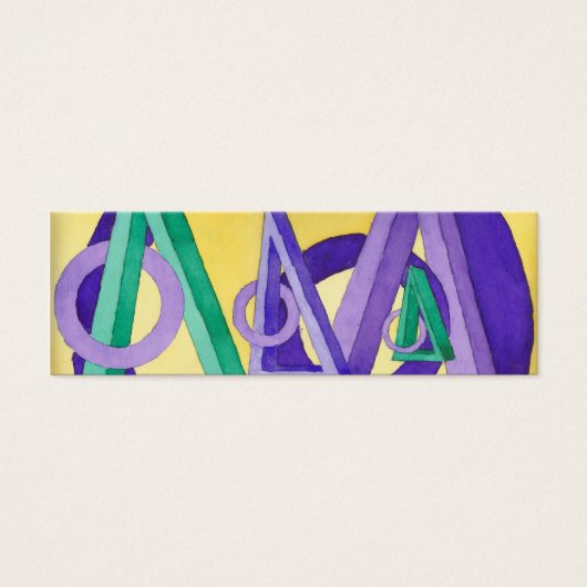Abstract Triangles Bookmark (Front)