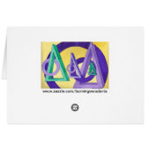 Abstract Triangles Cards (Back Horizontal)