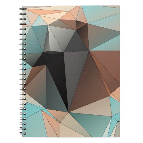 Abstract Triangles Geometric Background Notebook