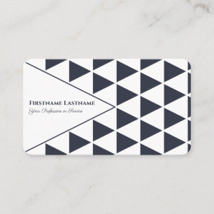 Abstract triangles gray blue shapes design business card