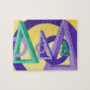 Abstract Triangles Jigsaw Puzzle