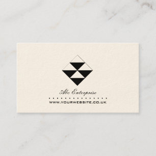 Abstract Triangles Logo Business Card