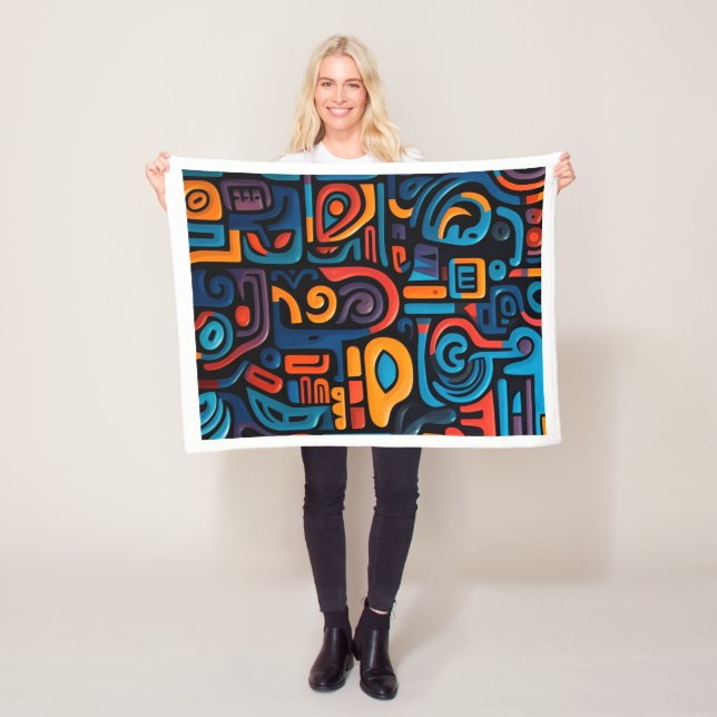 Abstract Tribal Art Blanket (In Situ)
