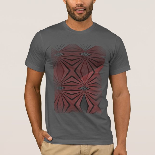 Abstract Tribal Design T-Shirt (Front)
