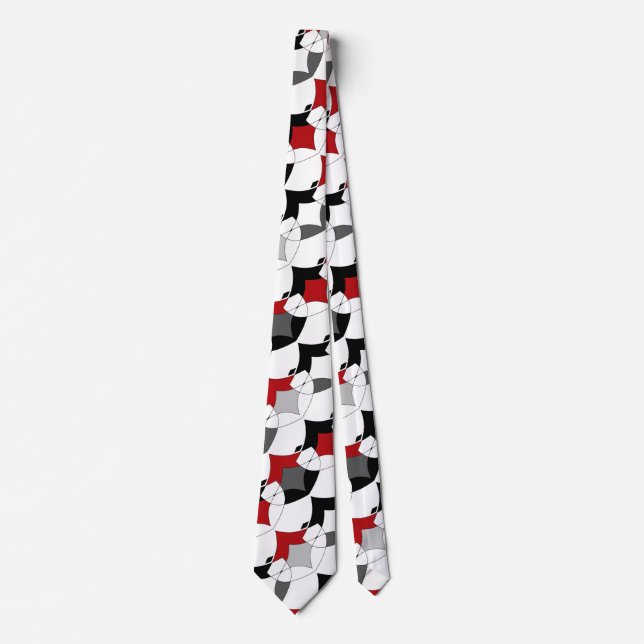 Abstract tribal ornament . neck tie (Front)