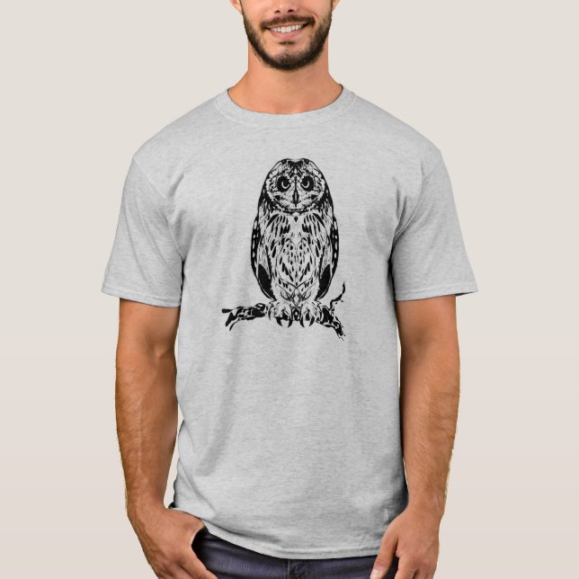 Abstract Tribal Owl Shirt (Front)