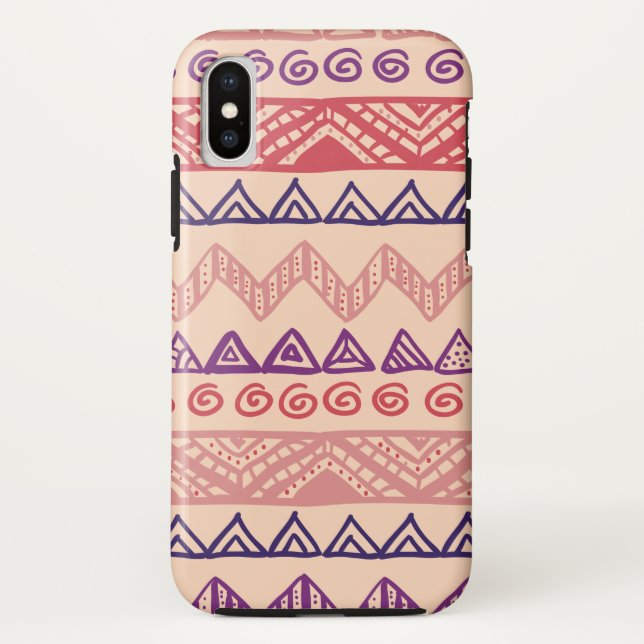 Abstract Tribal Pattern Case-Mate iPhone Case (Back)