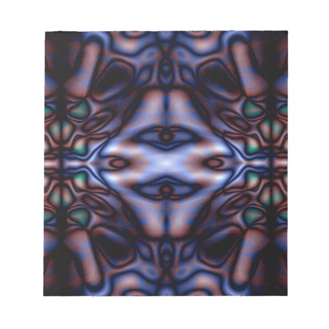 Abstract tribal pattern notepad (Front)