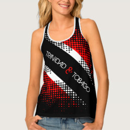 Abstract Trinidad and Tobago Dot Pattern Flag Tank Top