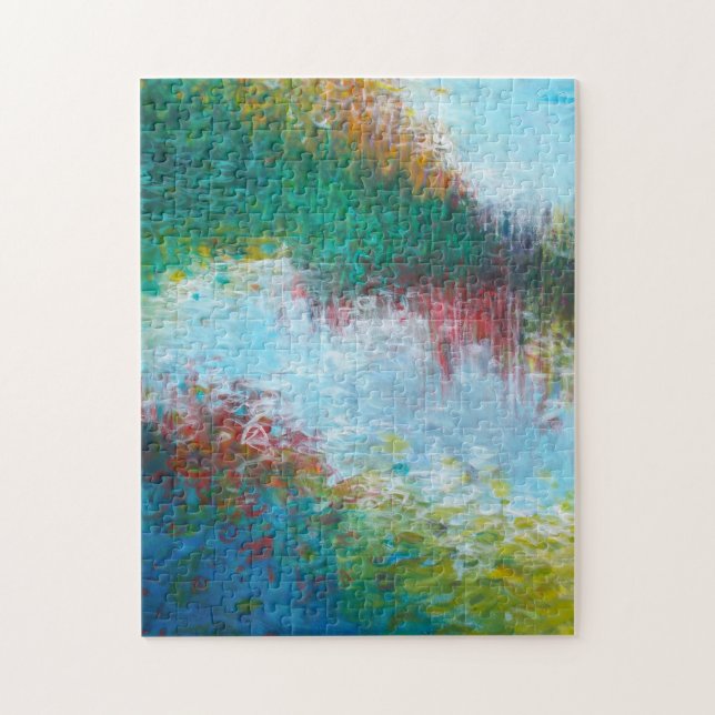 Abstract Triptych Part 1 Jigsaw Puzzle (Vertical)