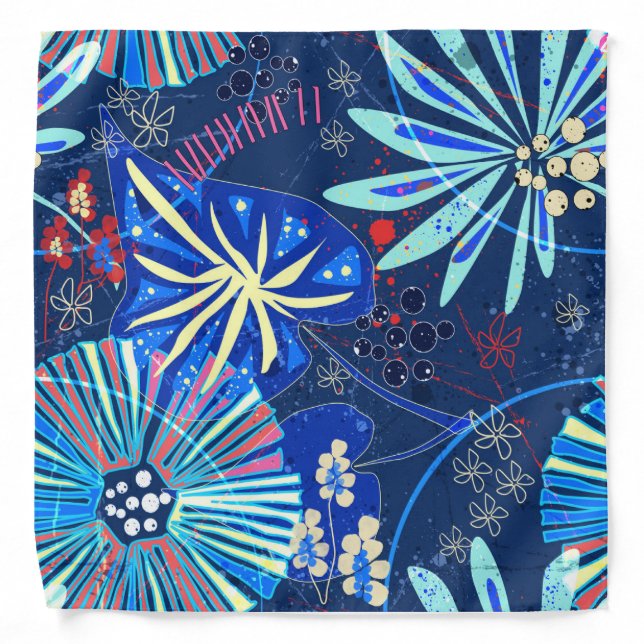 Abstract  tropical bandana (Front)