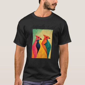 Abstract Tropical Birds Op T-Shirt