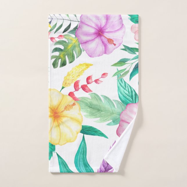 Abstract Tropical Hand Towel (Hand Towel)