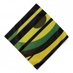 Abstract Tropical Jungle Foliage Fractal Art Bandana