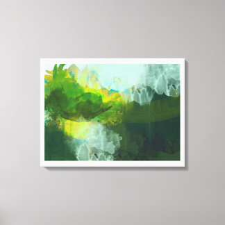 abstract tropical landscape painting canvas print