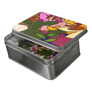 Abstract tropical leaves and flowers  jigsaw puzzle