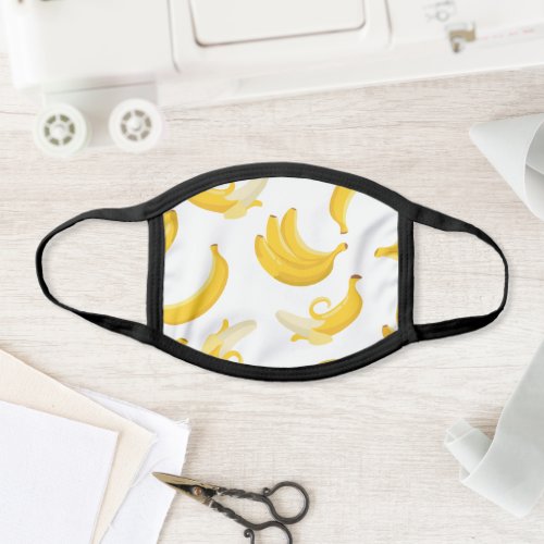 Abstract Tropical Mango And Banana Art Face Mask