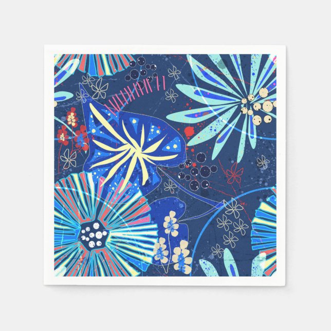 Abstract  tropical napkins (Front)