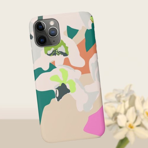 Abstract Tropical Orchids Modern Floral iPhone 11 Pro Case