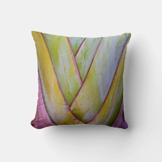 Abstract Tropical Plant |  Mexico | Foliage Throw Pillow (Front)